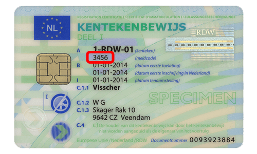 Kentekencard